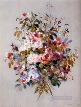 bouquet of roses flower Pierre Auguste Renoir Oil Paintings